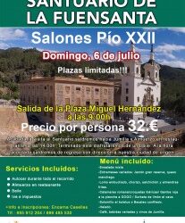 EXCURSION SANTUARIO DE LA FUENSANTA Y SALONES PÍO XXII