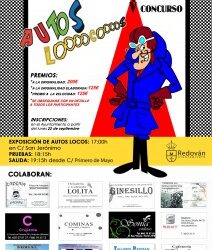 Nueva fecha para el V concurso de los Autos Locos, será el próximo sábado 27 de septiembre