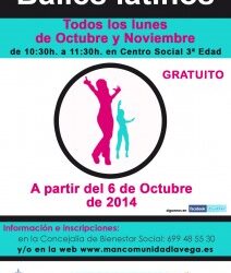 Nuevo taller de baile latino a partir de octubre, a través del convenio con Recicla Alicante