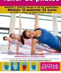 Pilates, Zumba y + Forma GYM son los talleres que ofrecemos este curso en el DONA ACTIVA