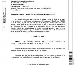 Pleno extraodinario 24-12-2015