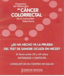 Campaña de detección precoz de cáncer colorectal en Redován