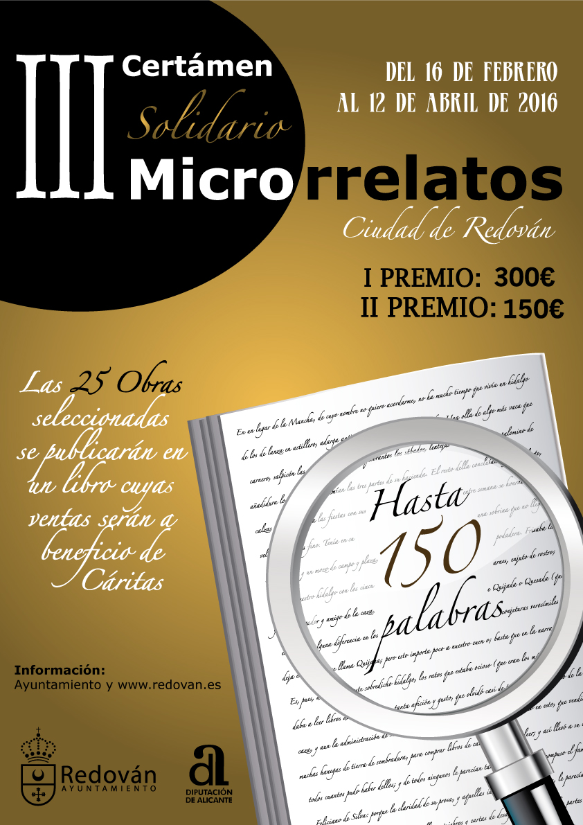 III CERTAMEN SOLIDARIO DE MICRORELATOS CIUDAD DE REDOVÁN