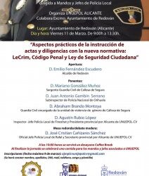 Jornada dirigida a mandos y jefes de la Policía Local