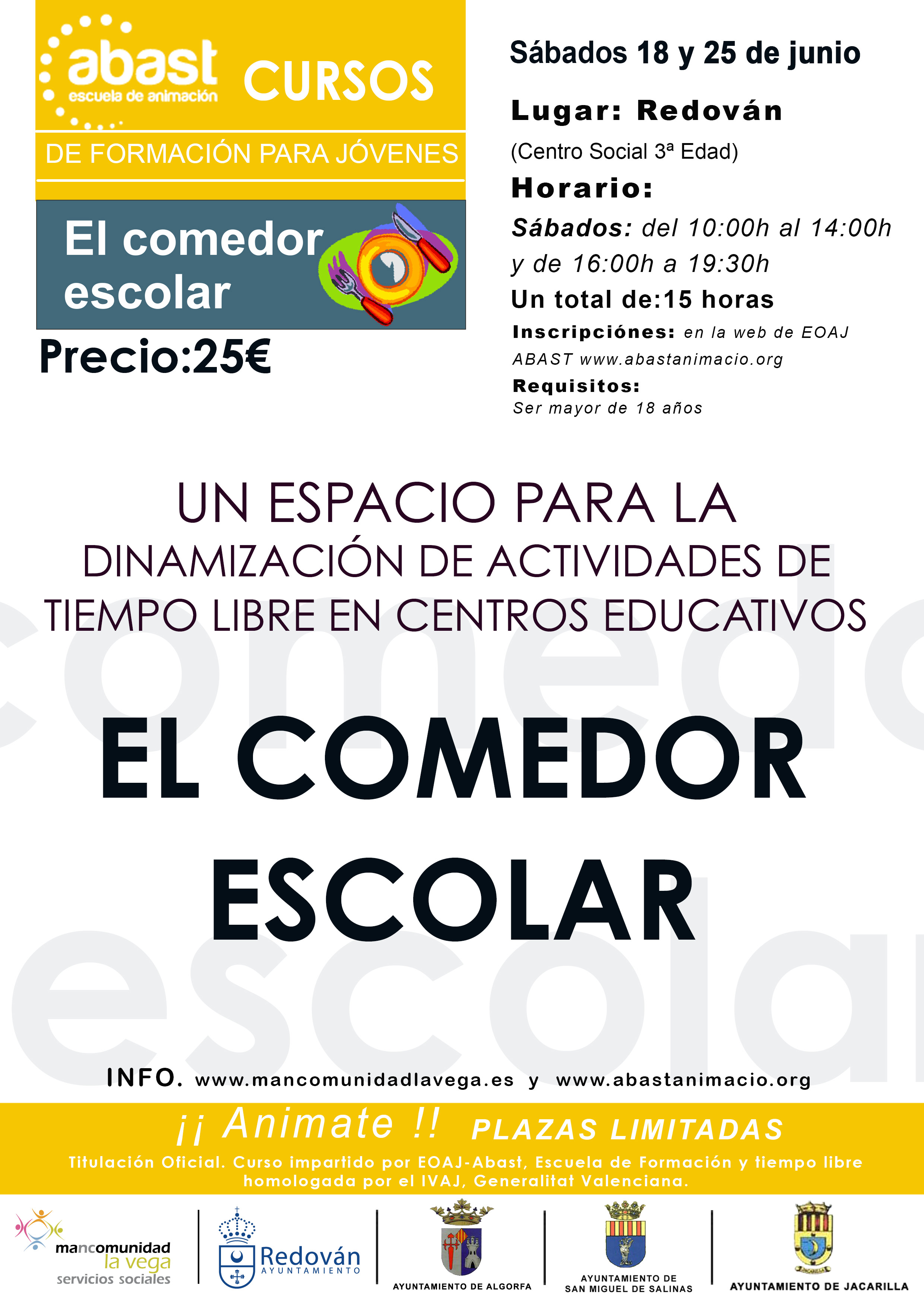 Curso ‘El comedor escolar’