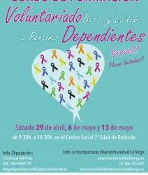 Curso de formación al voluntariado básico y cuidado a dependientes en el Centro Social