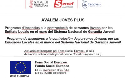 El Ayuntamiento de Redován recibe una subvención para contratar a una persona joven