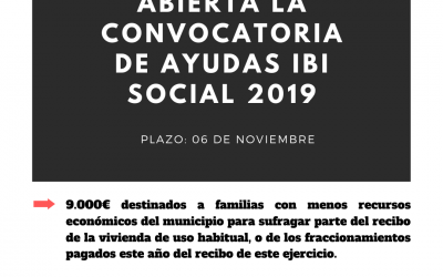Convocatoria de Ayudas IBI Social 2019