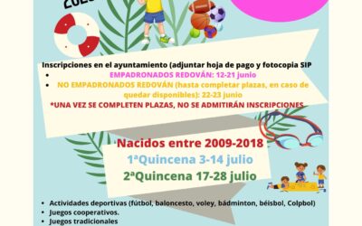 Inscripción para la Escuela de Verano Deportiva Redován 2023